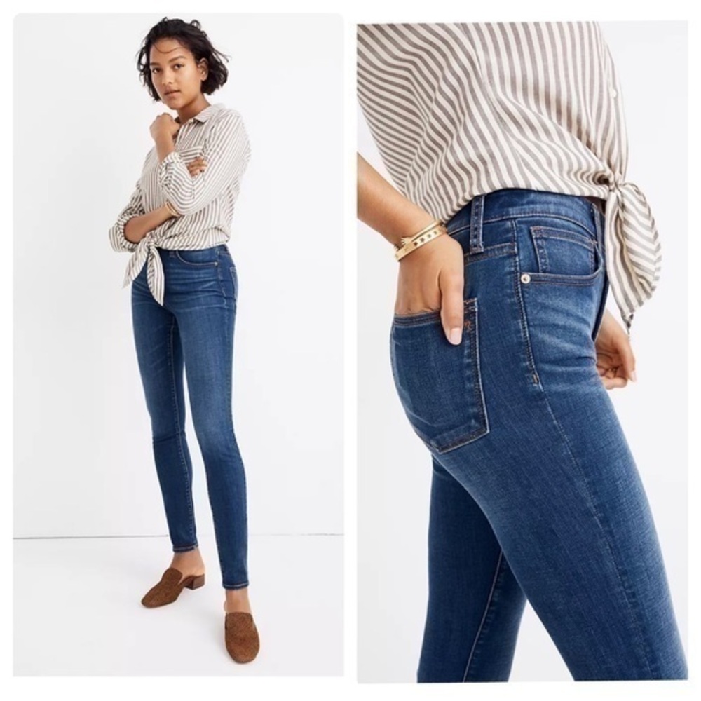Madewell Curvy High-Rise Skinny Jeans in Hayes Wash